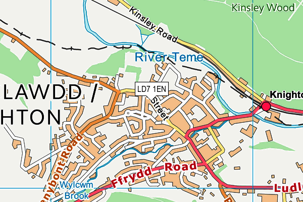 LD7 1EN map - OS VectorMap District (Ordnance Survey)