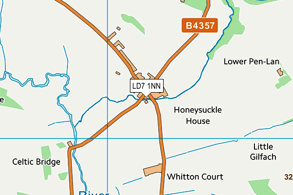 LD7 1NN map - OS VectorMap District (Ordnance Survey)