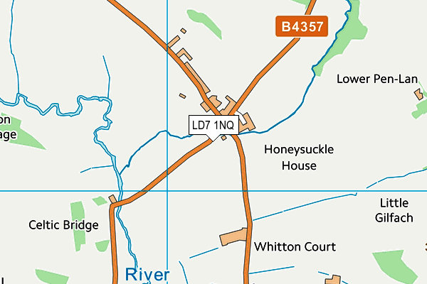 LD7 1NQ map - OS VectorMap District (Ordnance Survey)