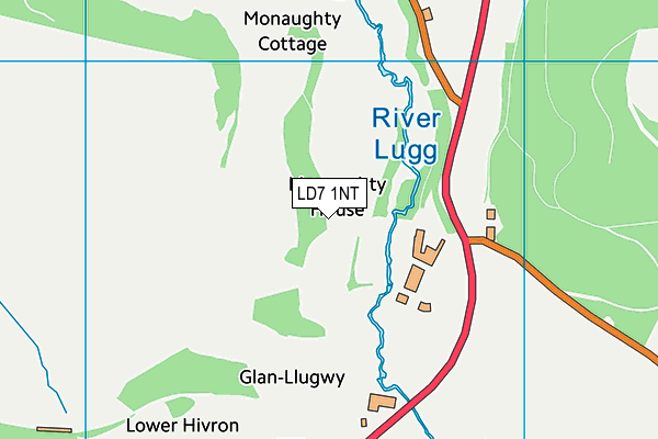 LD7 1NT map - OS VectorMap District (Ordnance Survey)