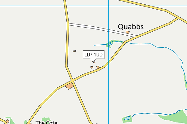 LD7 1UD map - OS VectorMap District (Ordnance Survey)