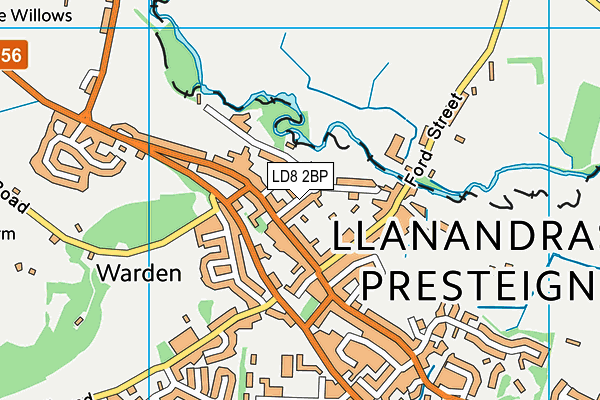 LD8 2BP map - OS VectorMap District (Ordnance Survey)