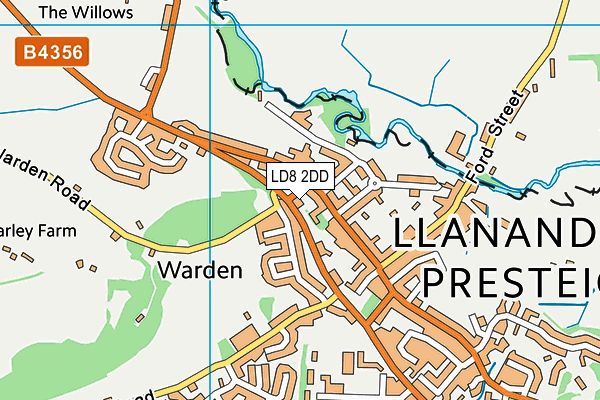 LD8 2DD map - OS VectorMap District (Ordnance Survey)