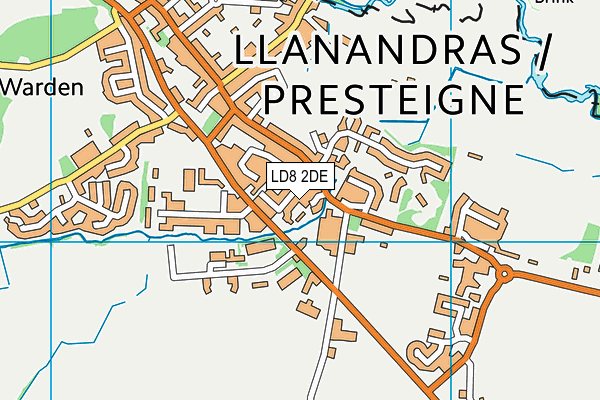 LD8 2DE map - OS VectorMap District (Ordnance Survey)