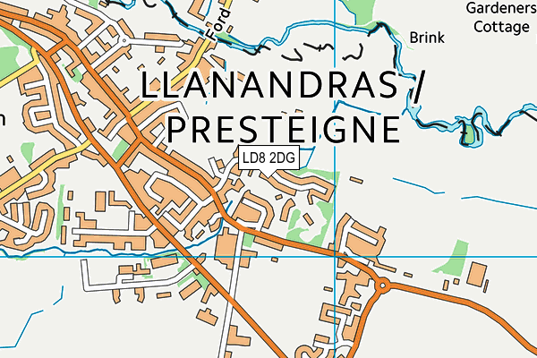 LD8 2DG map - OS VectorMap District (Ordnance Survey)