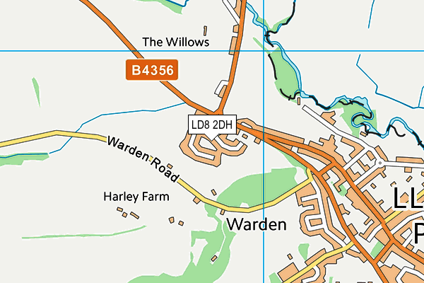 LD8 2DH map - OS VectorMap District (Ordnance Survey)