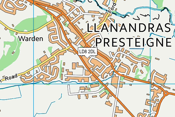 LD8 2DL map - OS VectorMap District (Ordnance Survey)