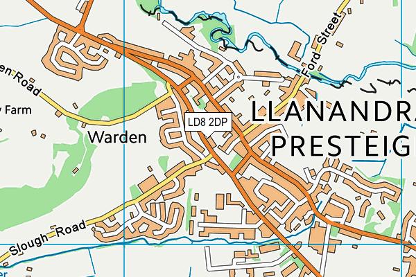 LD8 2DP map - OS VectorMap District (Ordnance Survey)