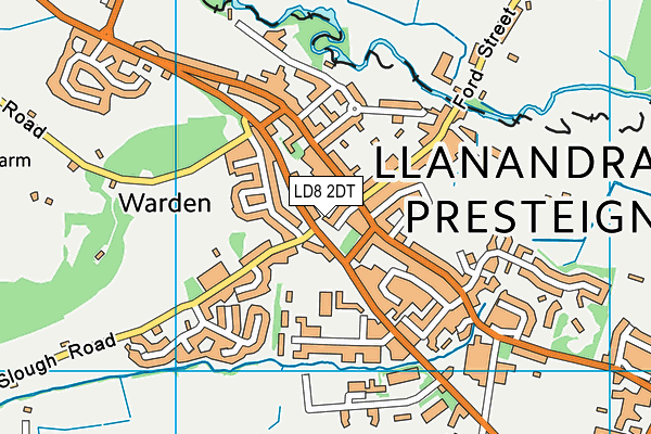 LD8 2DT map - OS VectorMap District (Ordnance Survey)