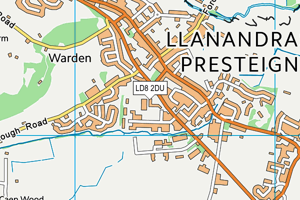 LD8 2DU map - OS VectorMap District (Ordnance Survey)