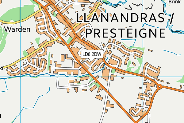 LD8 2DW map - OS VectorMap District (Ordnance Survey)
