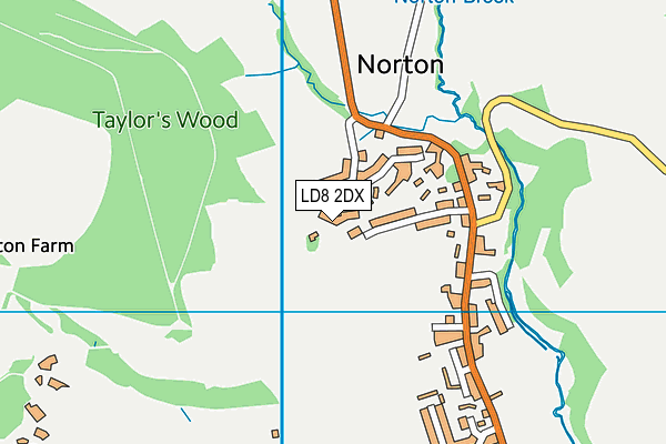 LD8 2DX map - OS VectorMap District (Ordnance Survey)