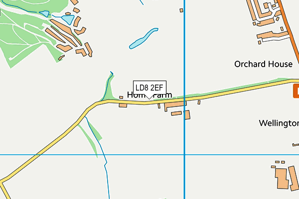 LD8 2EF map - OS VectorMap District (Ordnance Survey)