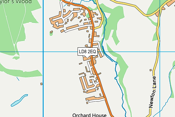 LD8 2EQ map - OS VectorMap District (Ordnance Survey)
