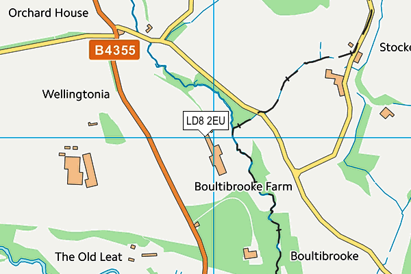 LD8 2EU map - OS VectorMap District (Ordnance Survey)