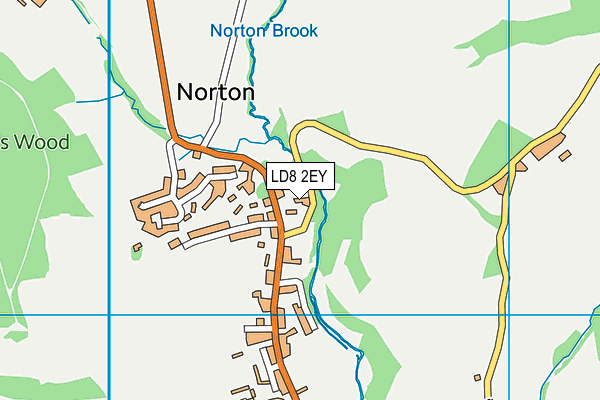 LD8 2EY map - OS VectorMap District (Ordnance Survey)