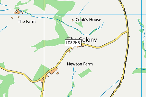 LD8 2HB map - OS VectorMap District (Ordnance Survey)