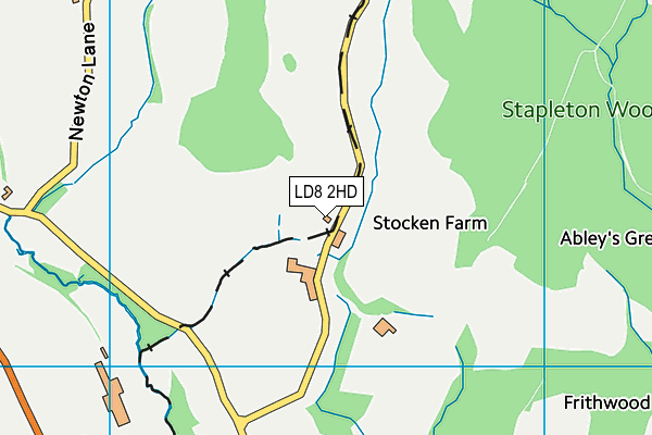 LD8 2HD map - OS VectorMap District (Ordnance Survey)