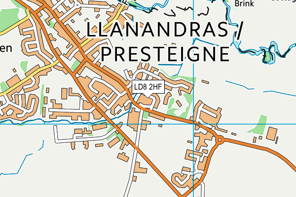 LD8 2HF map - OS VectorMap District (Ordnance Survey)