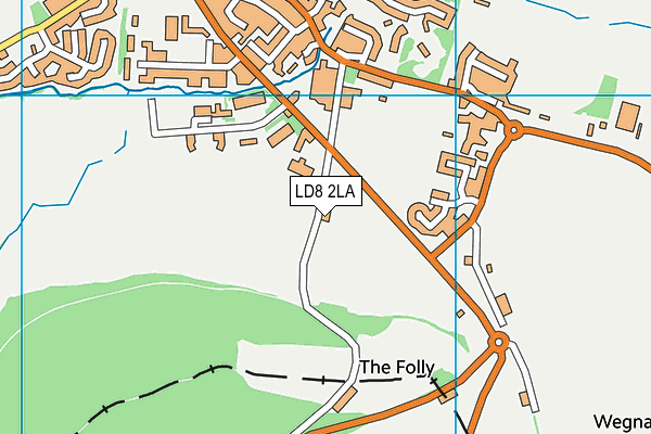 LD8 2LA map - OS VectorMap District (Ordnance Survey)