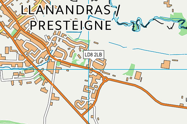 LD8 2LB map - OS VectorMap District (Ordnance Survey)