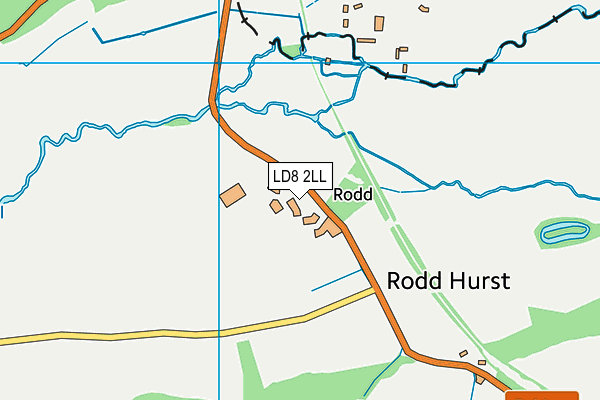 LD8 2LL map - OS VectorMap District (Ordnance Survey)