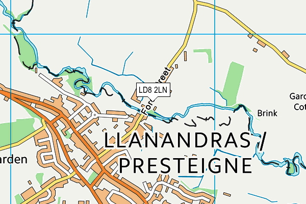 LD8 2LN map - OS VectorMap District (Ordnance Survey)
