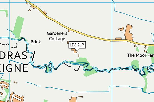 LD8 2LP map - OS VectorMap District (Ordnance Survey)