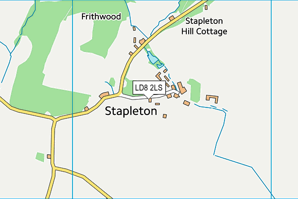 LD8 2LS map - OS VectorMap District (Ordnance Survey)