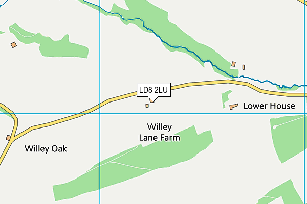 LD8 2LU map - OS VectorMap District (Ordnance Survey)