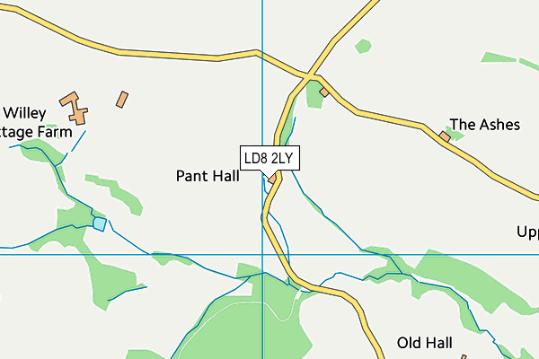 LD8 2LY map - OS VectorMap District (Ordnance Survey)