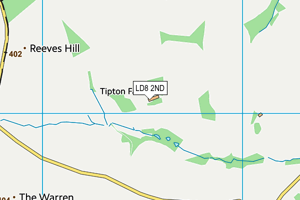 LD8 2ND map - OS VectorMap District (Ordnance Survey)