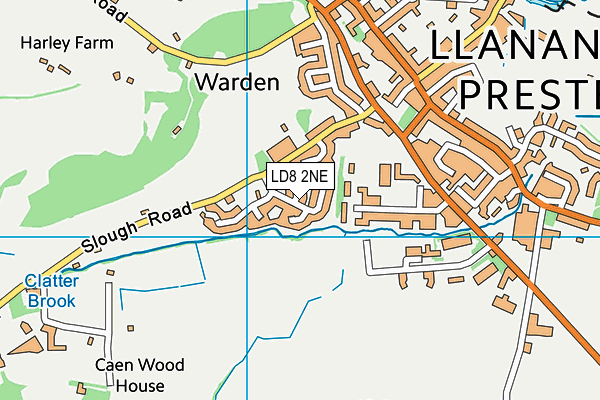 LD8 2NE map - OS VectorMap District (Ordnance Survey)