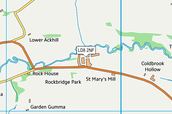 LD8 2NF map - OS VectorMap District (Ordnance Survey)