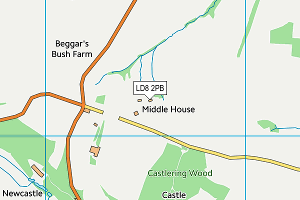 LD8 2PB map - OS VectorMap District (Ordnance Survey)