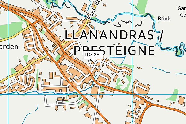 LD8 2RJ map - OS VectorMap District (Ordnance Survey)