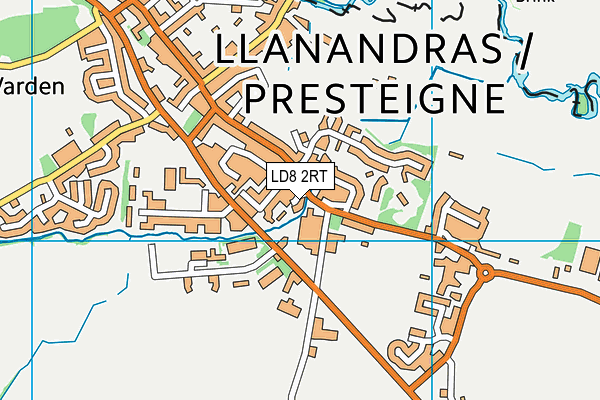 LD8 2RT map - OS VectorMap District (Ordnance Survey)