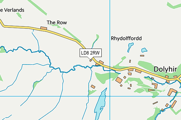 LD8 2RW map - OS VectorMap District (Ordnance Survey)