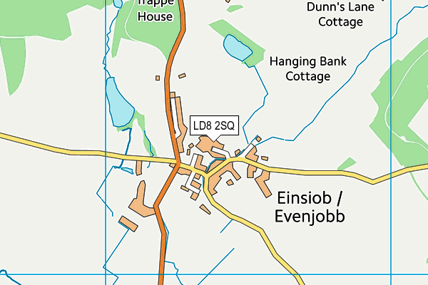 LD8 2SQ map - OS VectorMap District (Ordnance Survey)