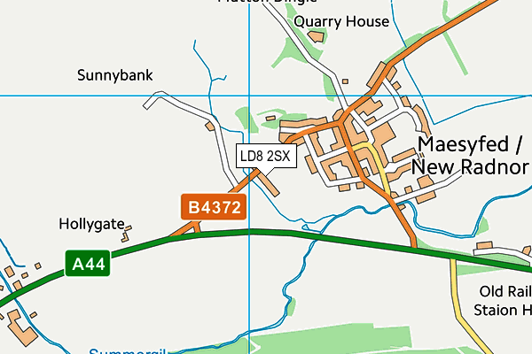 LD8 2SX map - OS VectorMap District (Ordnance Survey)