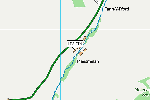 LD8 2TN map - OS VectorMap District (Ordnance Survey)