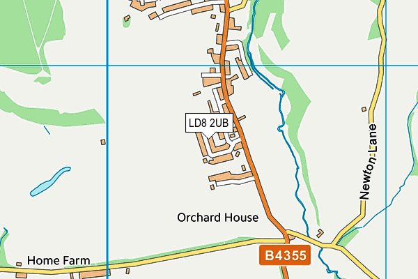 LD8 2UB map - OS VectorMap District (Ordnance Survey)