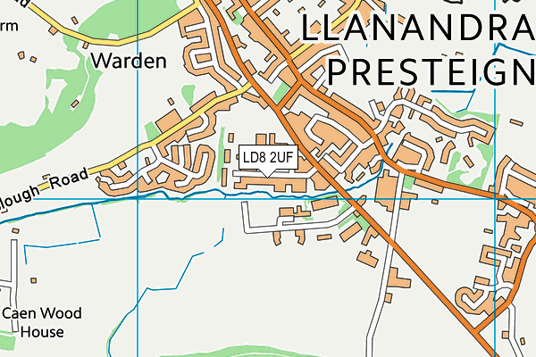 LD8 2UF map - OS VectorMap District (Ordnance Survey)