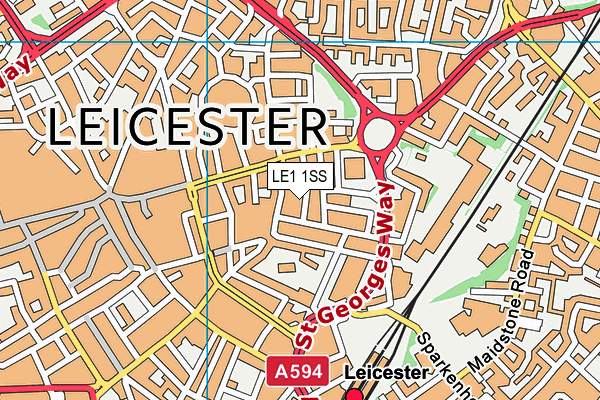 LE1 1SS map - OS VectorMap District (Ordnance Survey)