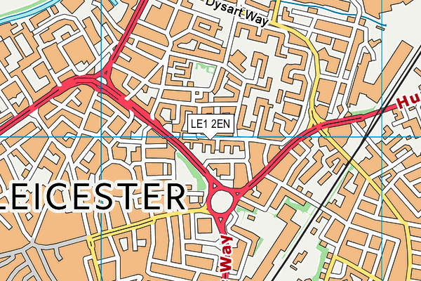 LE1 2EN map - OS VectorMap District (Ordnance Survey)