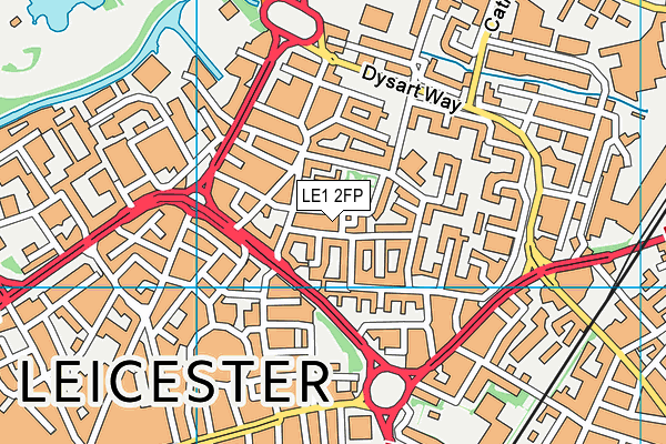 LE1 2FP map - OS VectorMap District (Ordnance Survey)