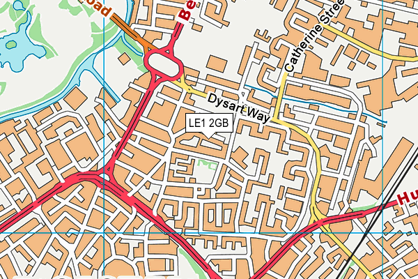 LE1 2GB map - OS VectorMap District (Ordnance Survey)