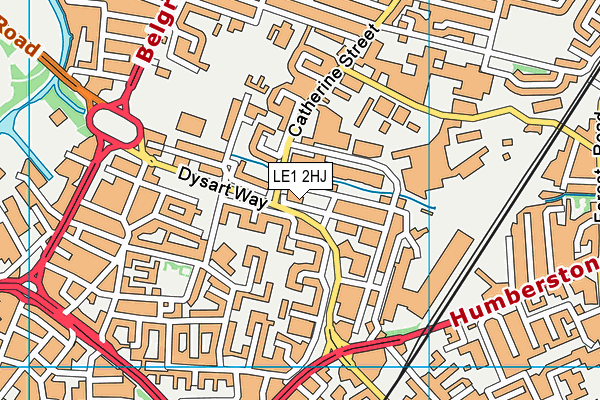 LE1 2HJ map - OS VectorMap District (Ordnance Survey)