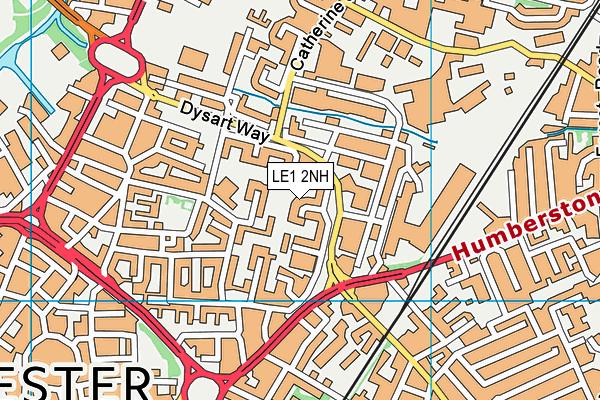 LE1 2NH map - OS VectorMap District (Ordnance Survey)