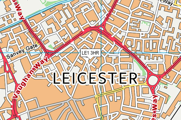 Map of LEICESTER DESSERT SHOP CENTRAL LTD at district scale